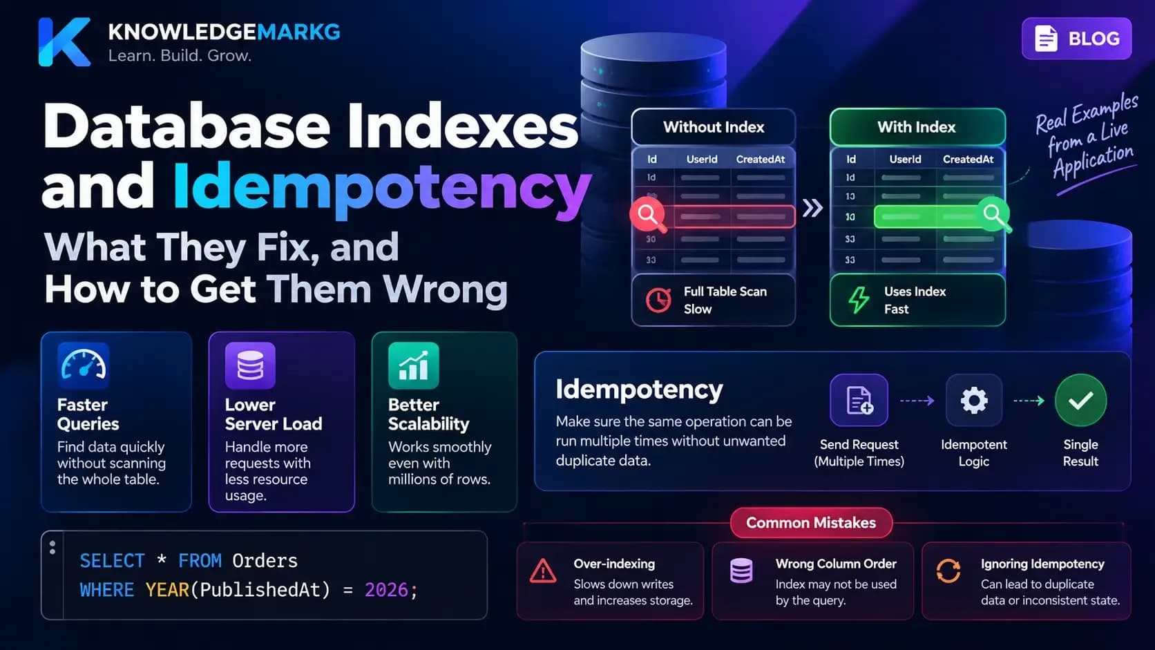 Database Indexes and Idempotency: What They Fix, and How to Get Them Wrong
