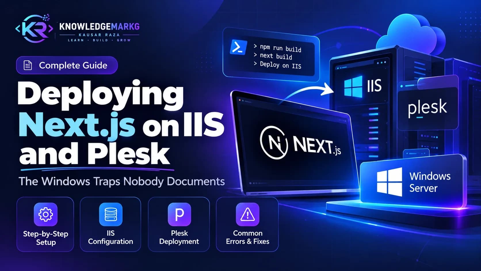 Deploying Next.js on IIS and Plesk: The Windows Traps Nobody Documents