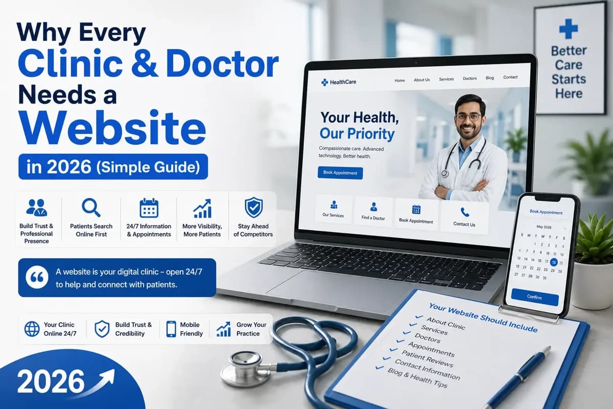 Why clinics and doctors need a website in 2026