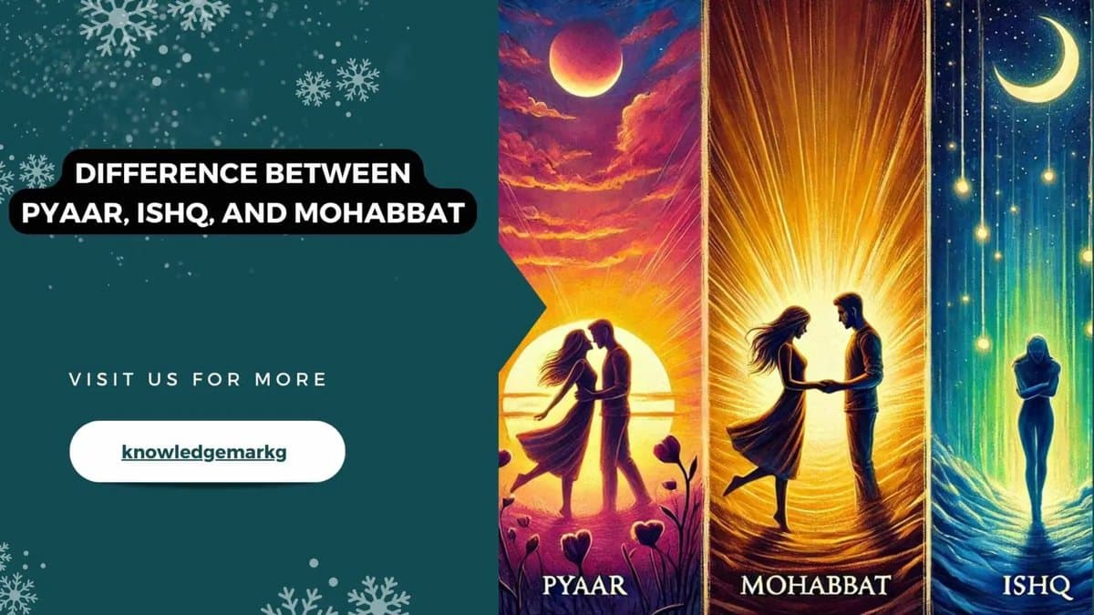 Difference between Pyaar Ishq and Mohabbat- A Deep Dive
