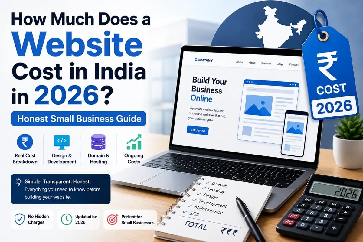 How much does a website cost in India in 2026