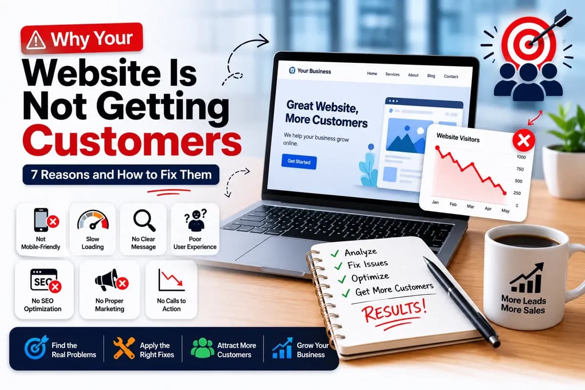 Why your website is not getting customers and how to fix it